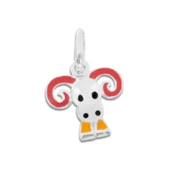 Anhänger Für Kinder|Silber Anhänger|Elfen Schmuck Sternzeichen Anhänger Widder für Kinder 925 Silber