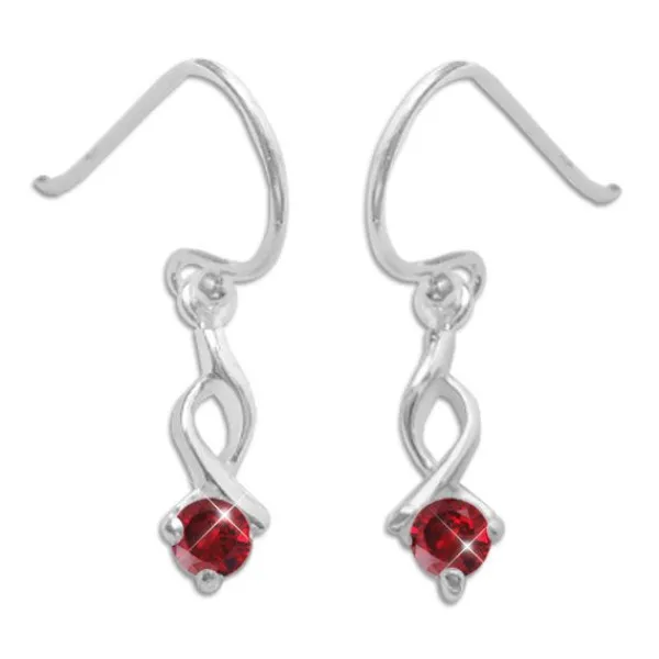 Ohrhänger|Silber Ohrhänger|Elfen Schmuck Strass Ohrhänger Ohrringe mit roten Zirkonia 925 Silber