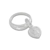 Anhänger Für Kinder|Silber Anhänger|Elfen Schmuck Taufring Anhänger Engel Herz mit Zirkonia 925 Silber