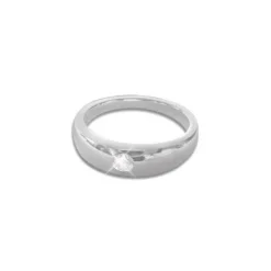 Anhänger Für Kinder|Silber Anhänger|Elfen Schmuck Taufring mit Zirkonia 925 Silber