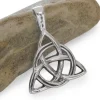 Anhänger Für Herren|Anhänger Für Damen|Elfen Schmuck Triquetra Knoten Anhänger 925 Silber