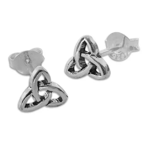 Ohrstecker|Ohrstecker|Elfen Schmuck Triquetra Ohrringe Ohrstecker 7 mm 925 Silber