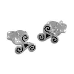 Ohrstecker|Ohrstecker|Elfen Schmuck Triskel Ohrstecker 925 Silber