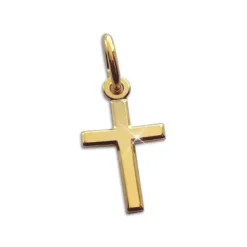 Anhänger Für Kinder|Silber Anhänger|Elfen Schmuck Vergoldeter Anhänger kleines Kreuz 925 Silber