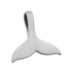 Anhänger Für Herren|Anhänger Für Damen|Elfen Schmuck Walflossen Silber Anhänger 20 x 21 mm 925 Silber