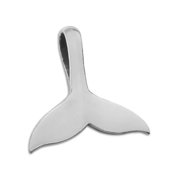 Anhänger Für Herren|Anhänger Für Damen|Elfen Schmuck Walflossen Silber Anhänger 20 x 21 mm 925 Silber